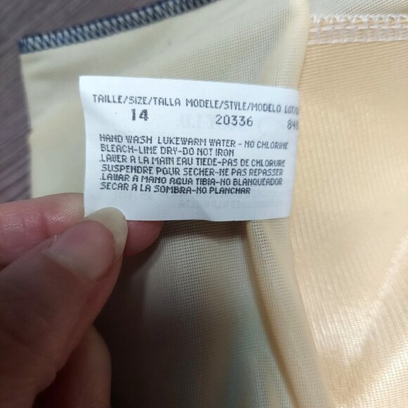 Maillot Batten Womens VTG 90s Color Block One-Piece Swimsuit - Picture 6 of 6